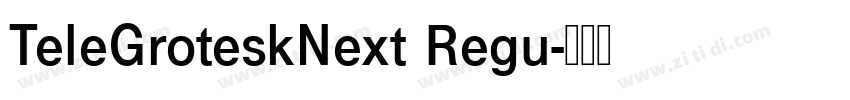 TeleGroteskNext Regu字体转换